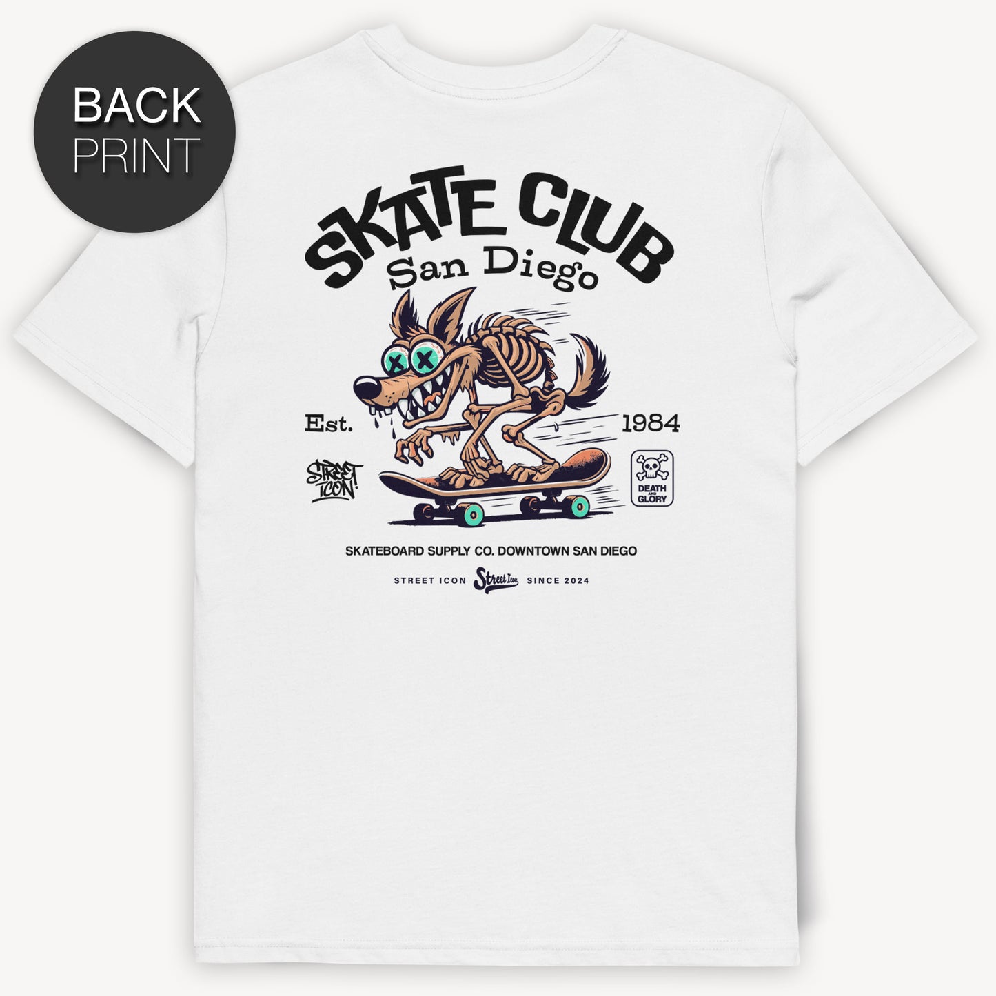 Skate Club - Premium T-Shirt + Aufkleber