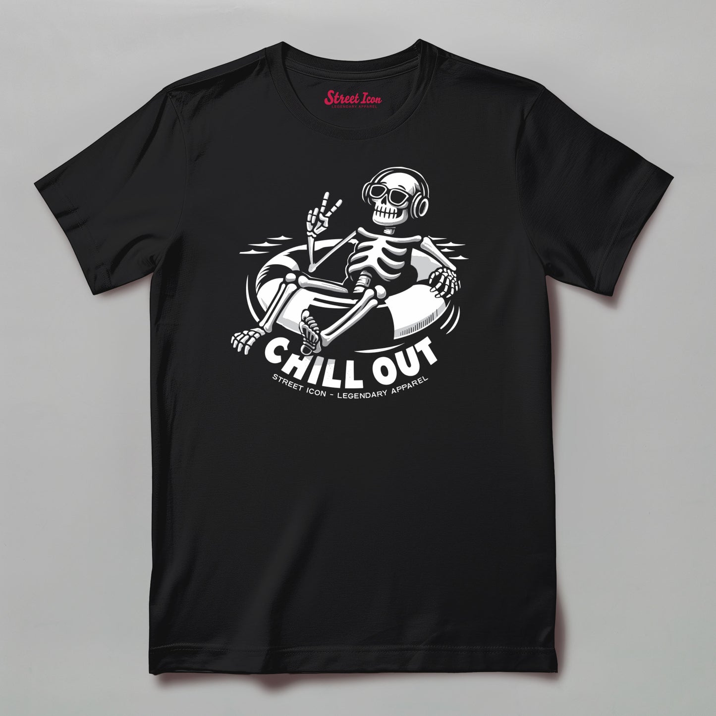 Chill Out Skeleton - Classic T-Shirt