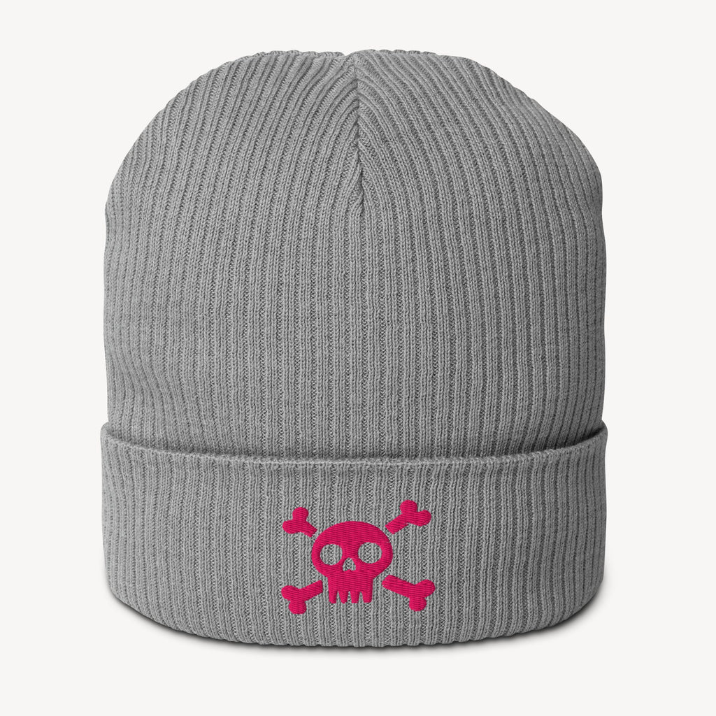 Skull Beanie mit Stickmotiv