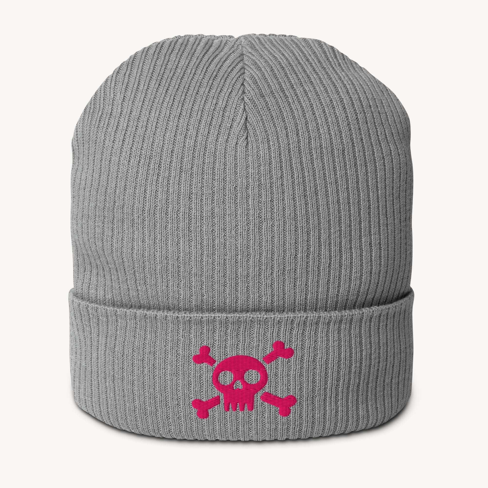 Skull Beanie mit Stickmotiv