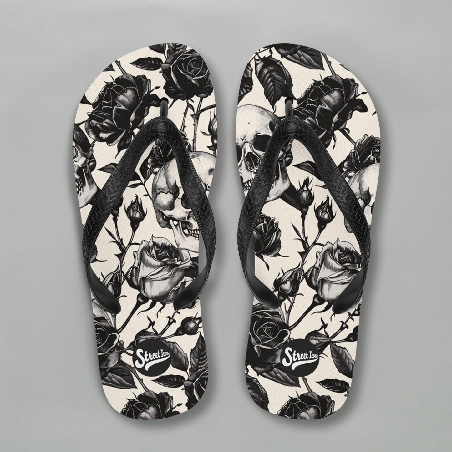 Skull Rose (Weiß) - Flip-Flops (Unisex)