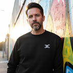 Skull Pullover mit Brustbestickung