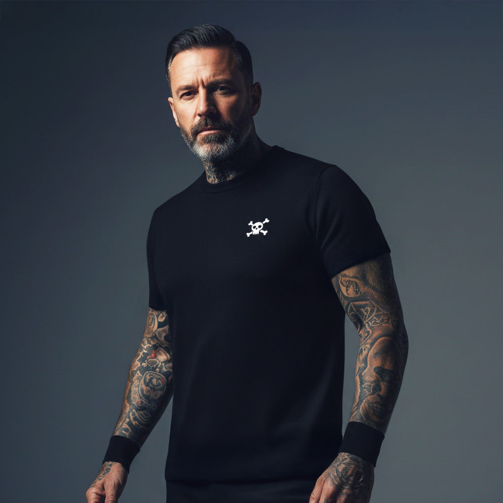 Skull T-Shirt mit Bruststick