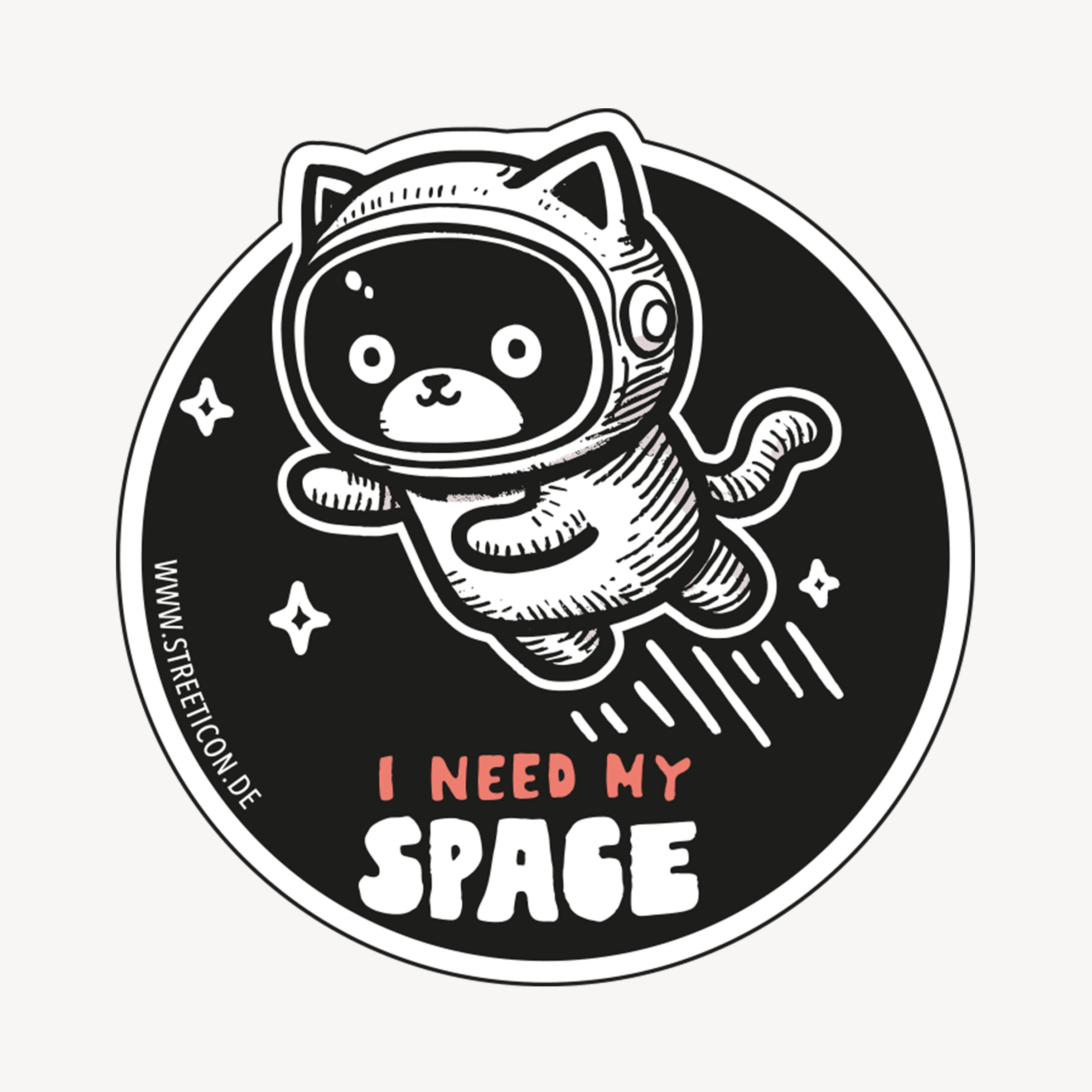 Space Kitty Aufkleber - Street Icon