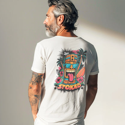 Stoked - Premium T-Shirt with 2-sided print