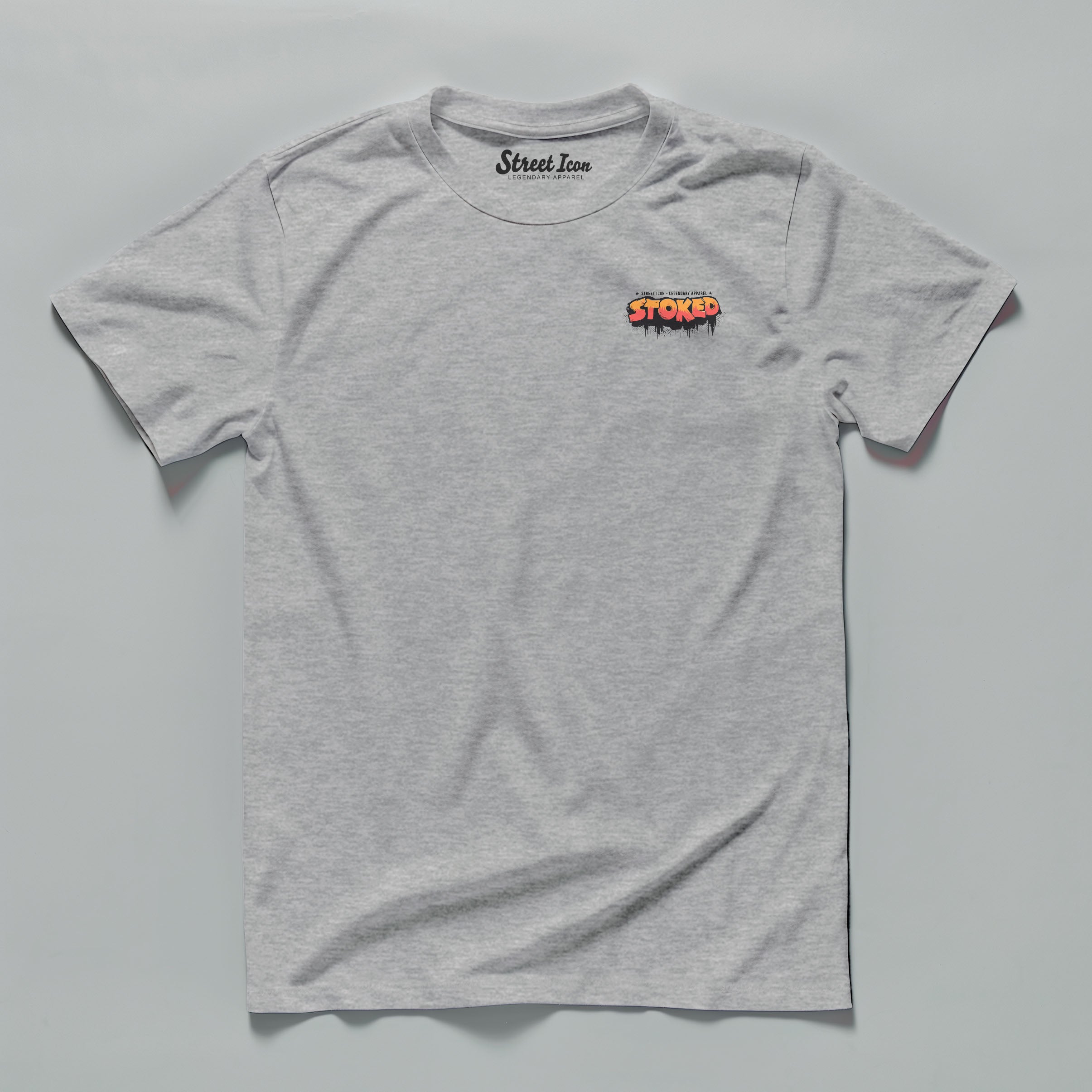 Stoked - Premium T-Shirt mit 2-seitigem Druck - Street Icon