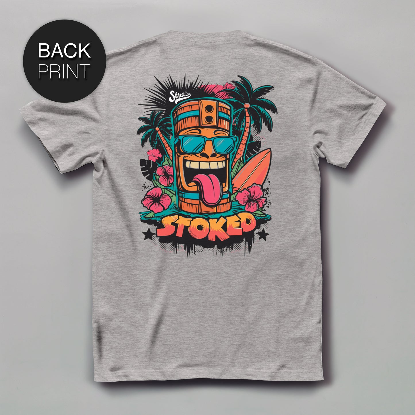 Stoked - Premium T-Shirt with 2-sided print