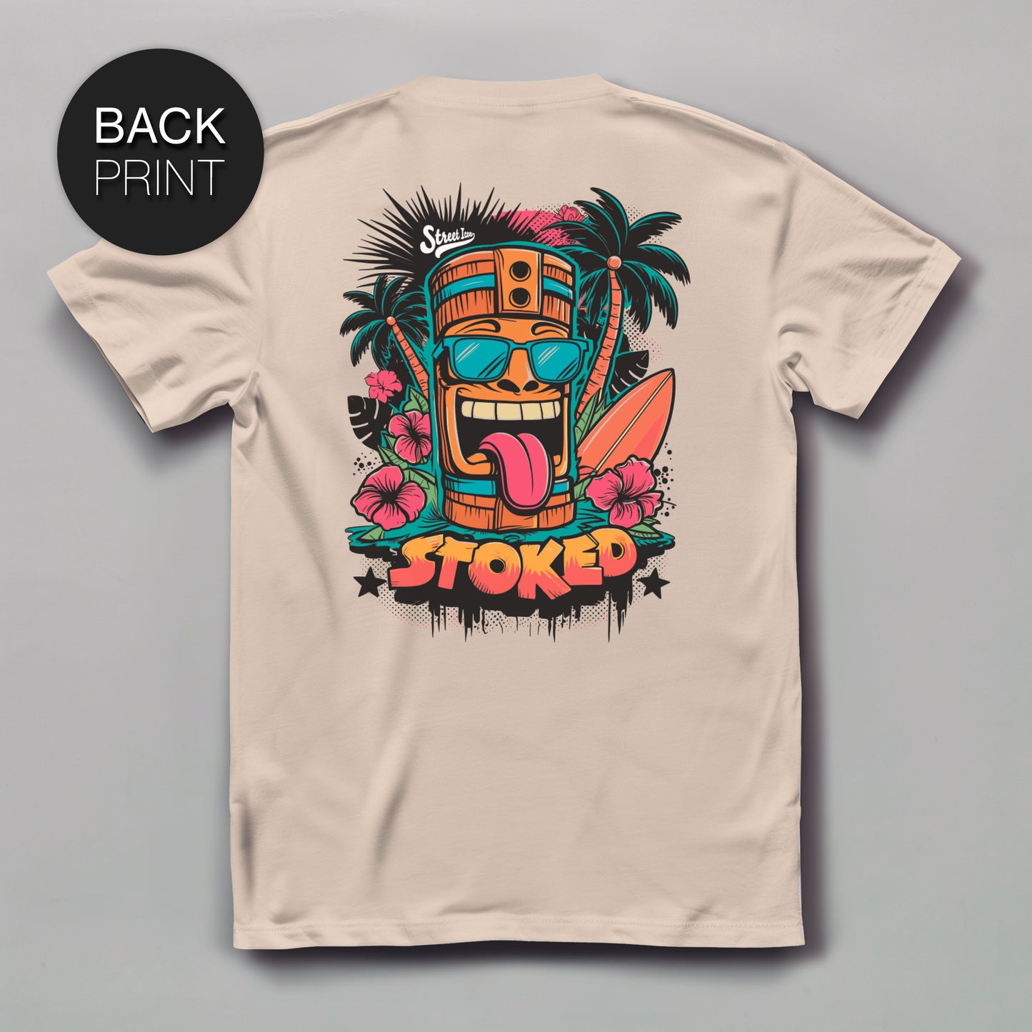 Stoked - Premium T-Shirt with 2-sided print