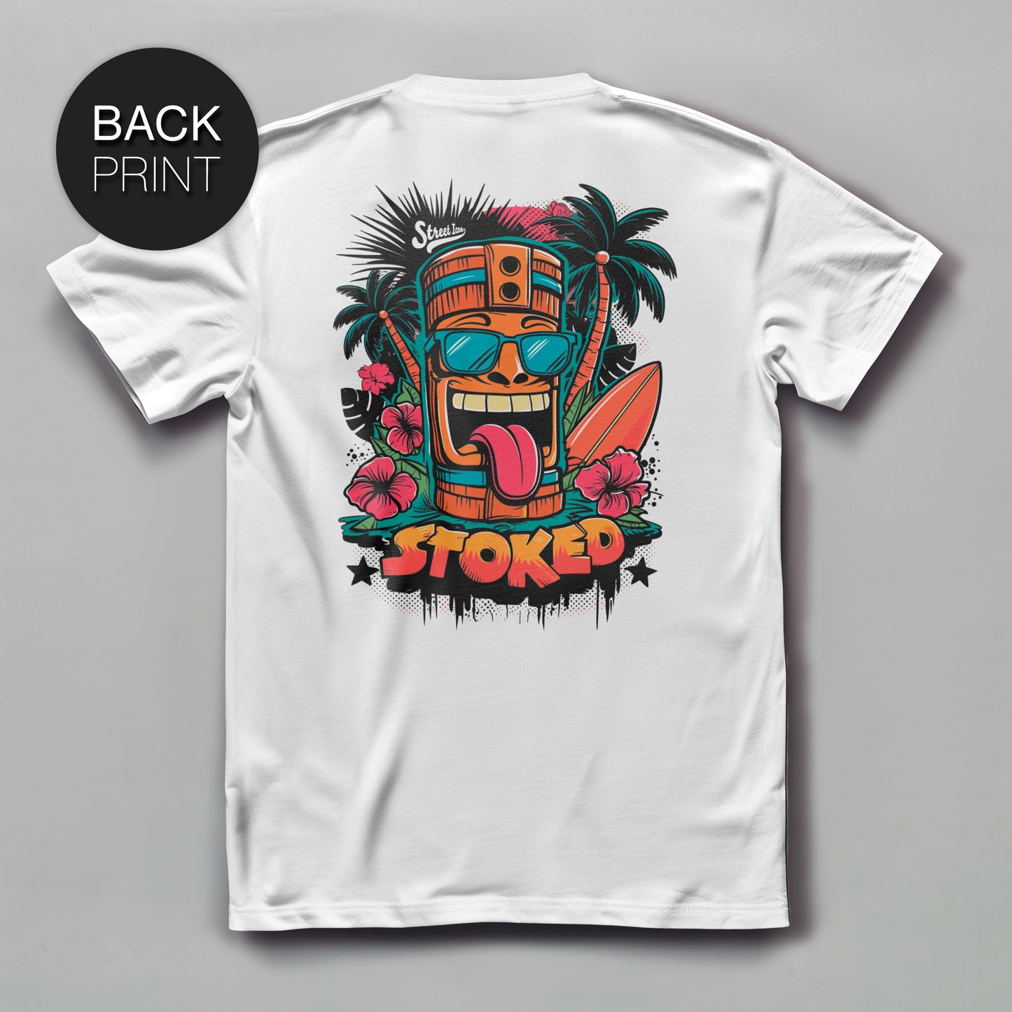 Stoked - Premium T-Shirt with 2-sided print