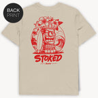 Stoked Tiki Totem T-Shirt mit 2-seitigem Print