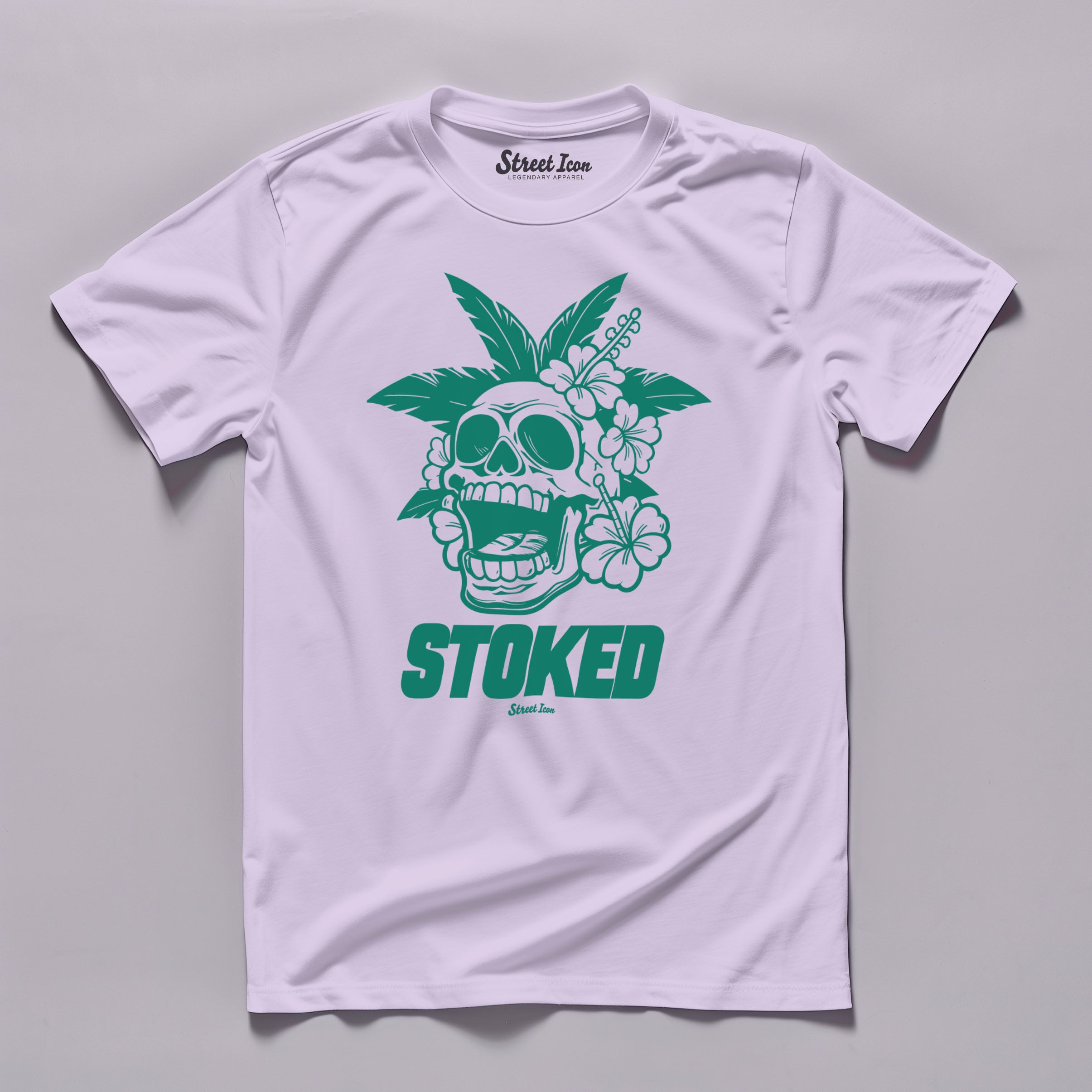 Stoked Skull - Premium T-Shirt - Street Icon