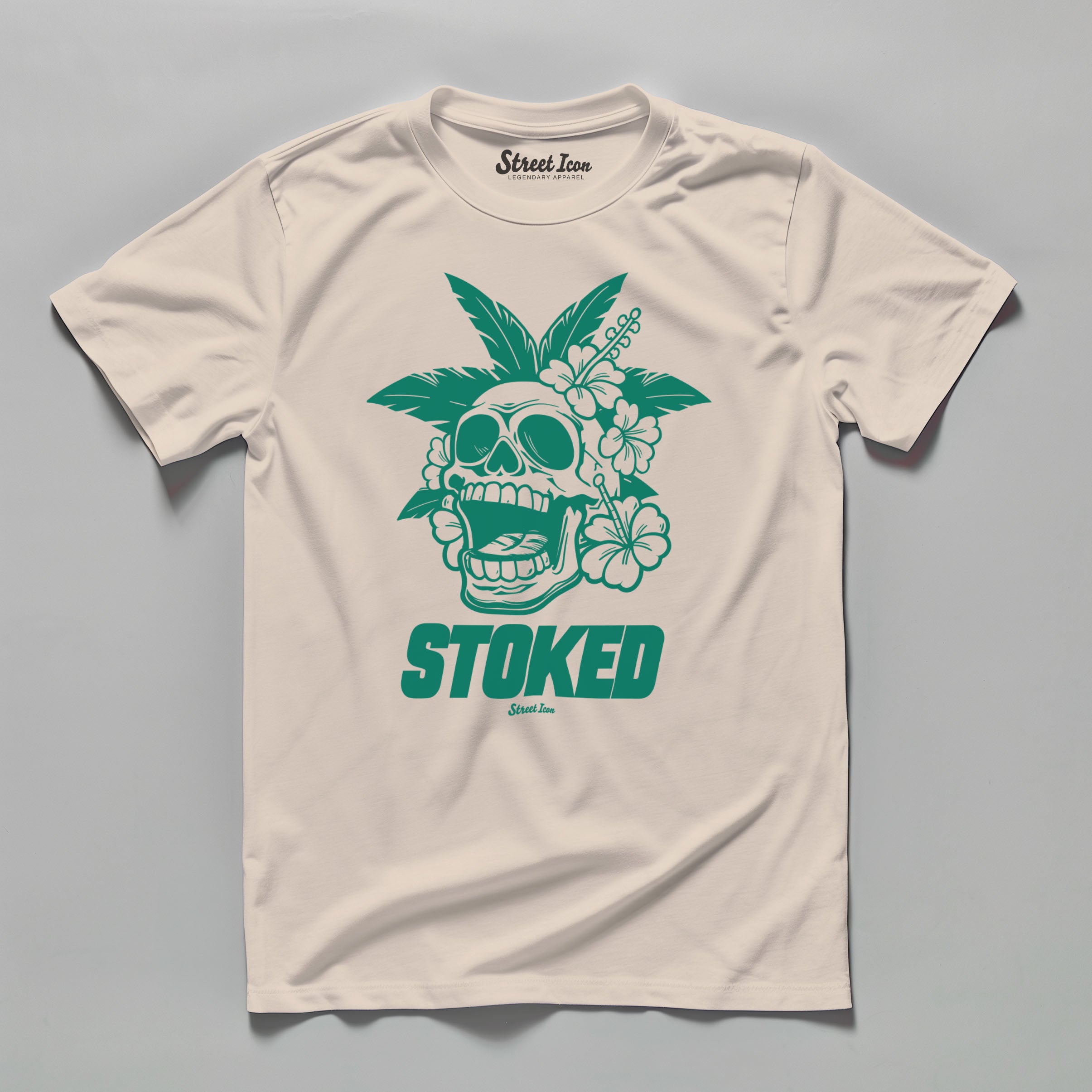 Stoked Skull - Premium T-Shirt - Street Icon