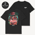Stoked Tiki T-Shirt mit 2-seitigem Print - Street Icon