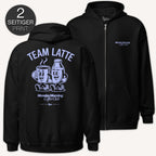 Team Latte - Zip Hoodie mit 2-seitigem Druck - Street Icon