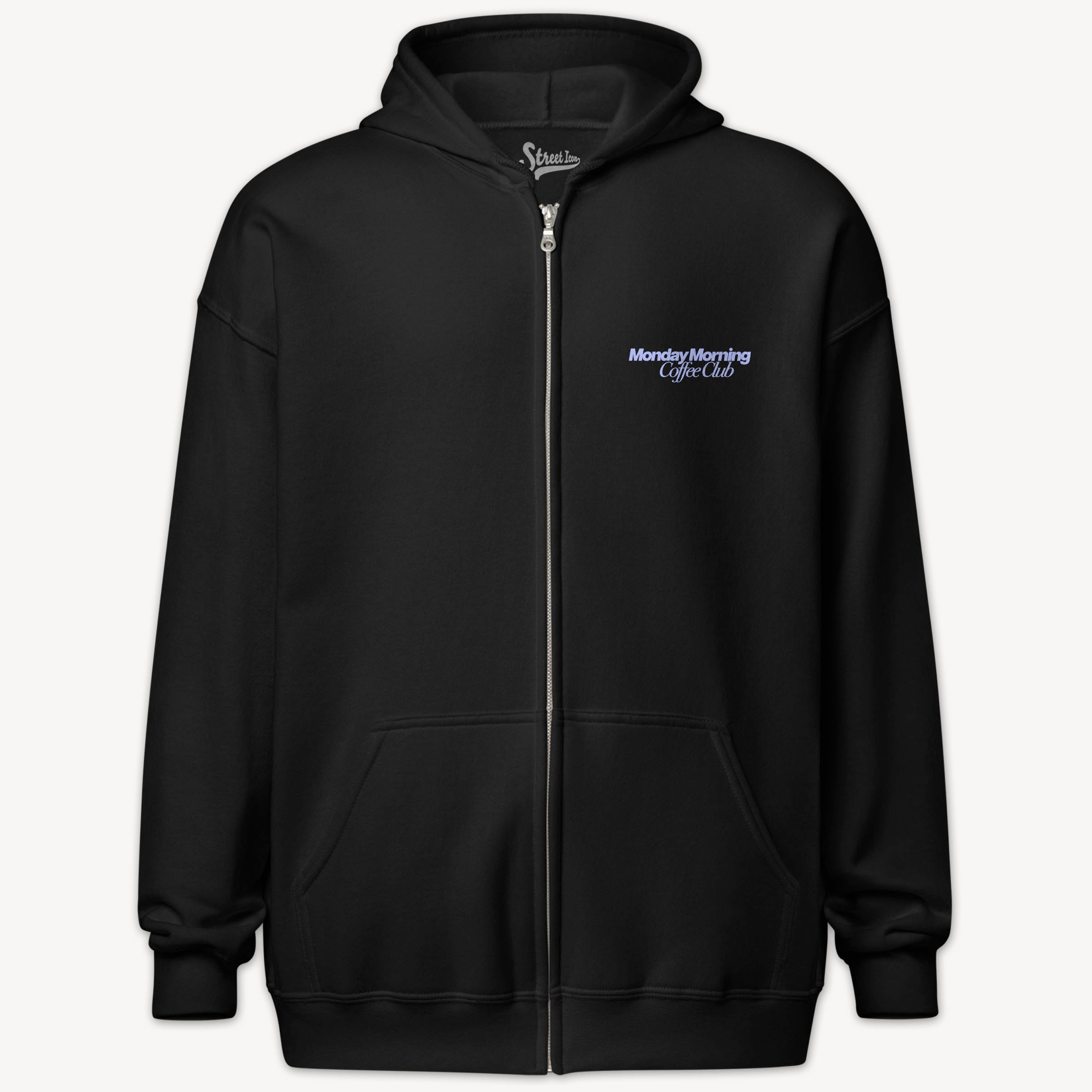 Team Latte - Zip Hoodie mit 2-seitigem Druck - Street Icon