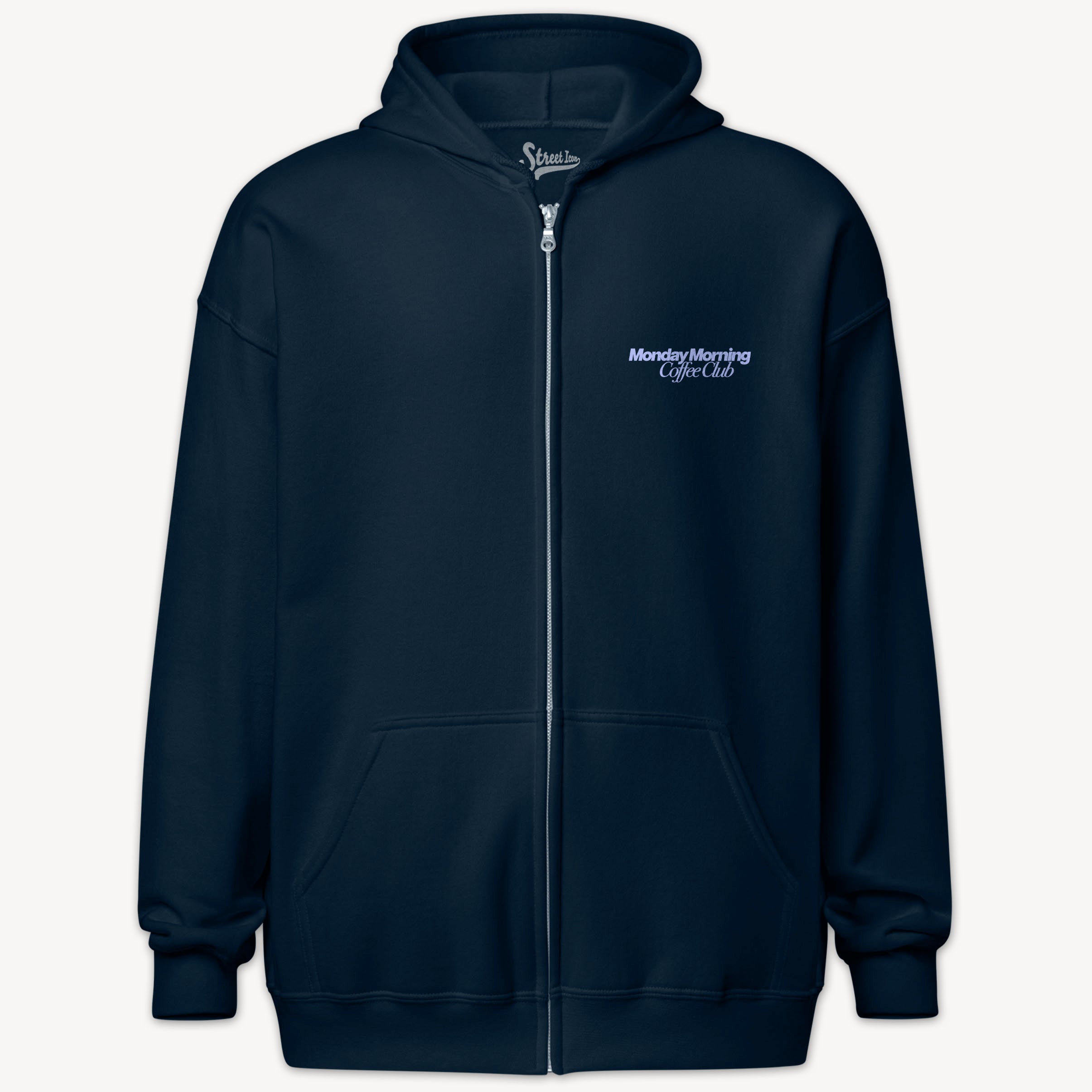 Team Latte - Zip Hoodie mit 2-seitigem Druck - Street Icon