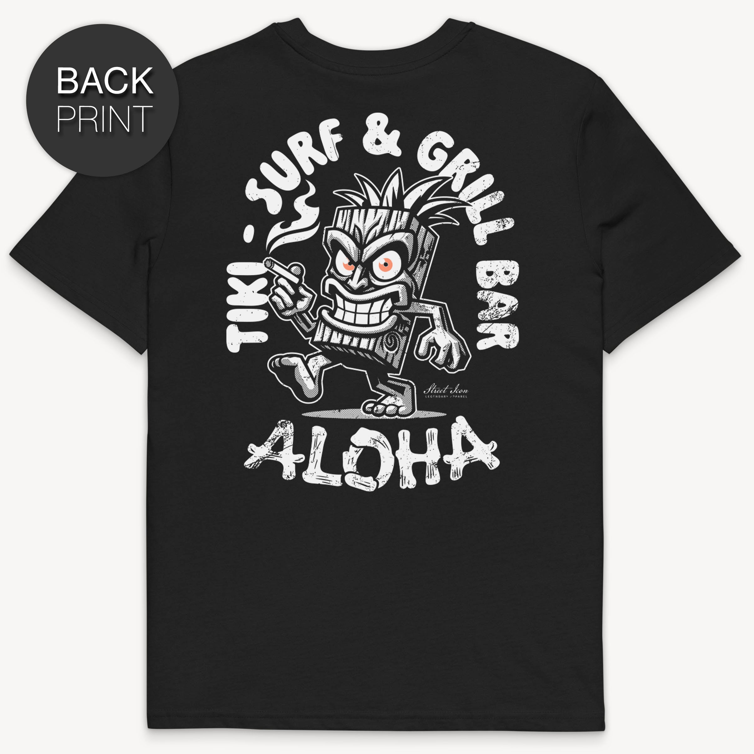 Tiki Surf Bar - T-Shirt mit 2-seitigem Druck - Street Icon