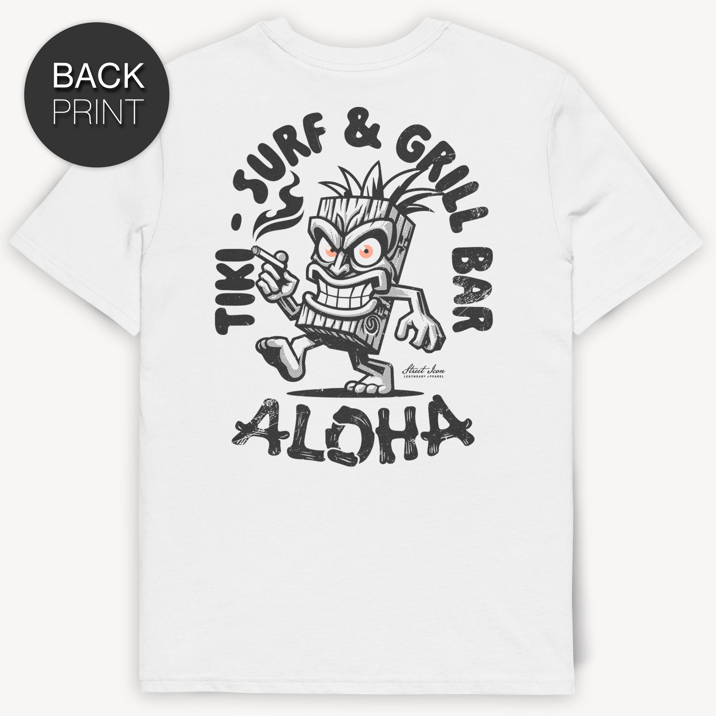Tiki Surf Bar - T-Shirt mit 2-seitigem Druck - Street Icon