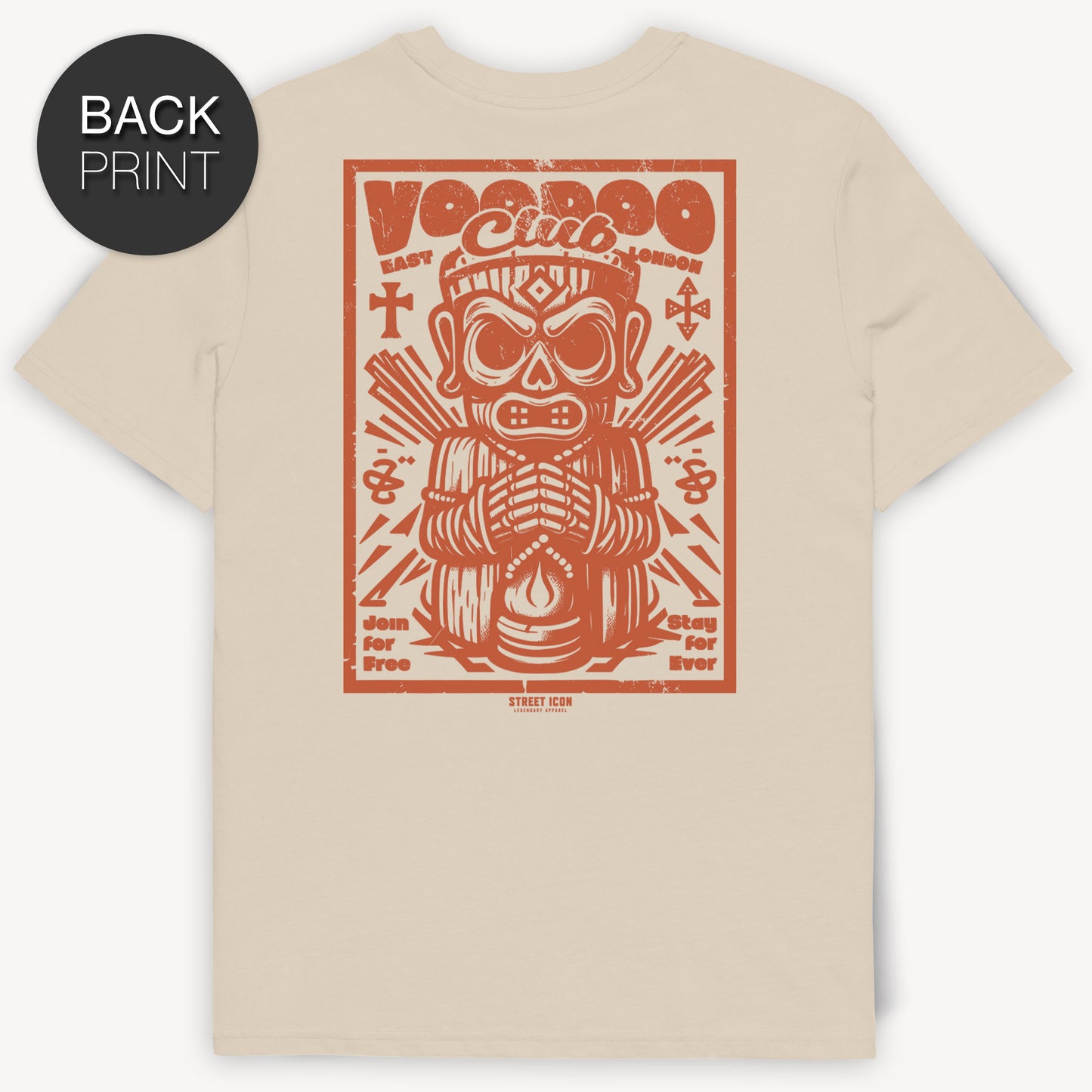 Voodoo Club - Premium T-Shirt mit 2-seitigem Druck