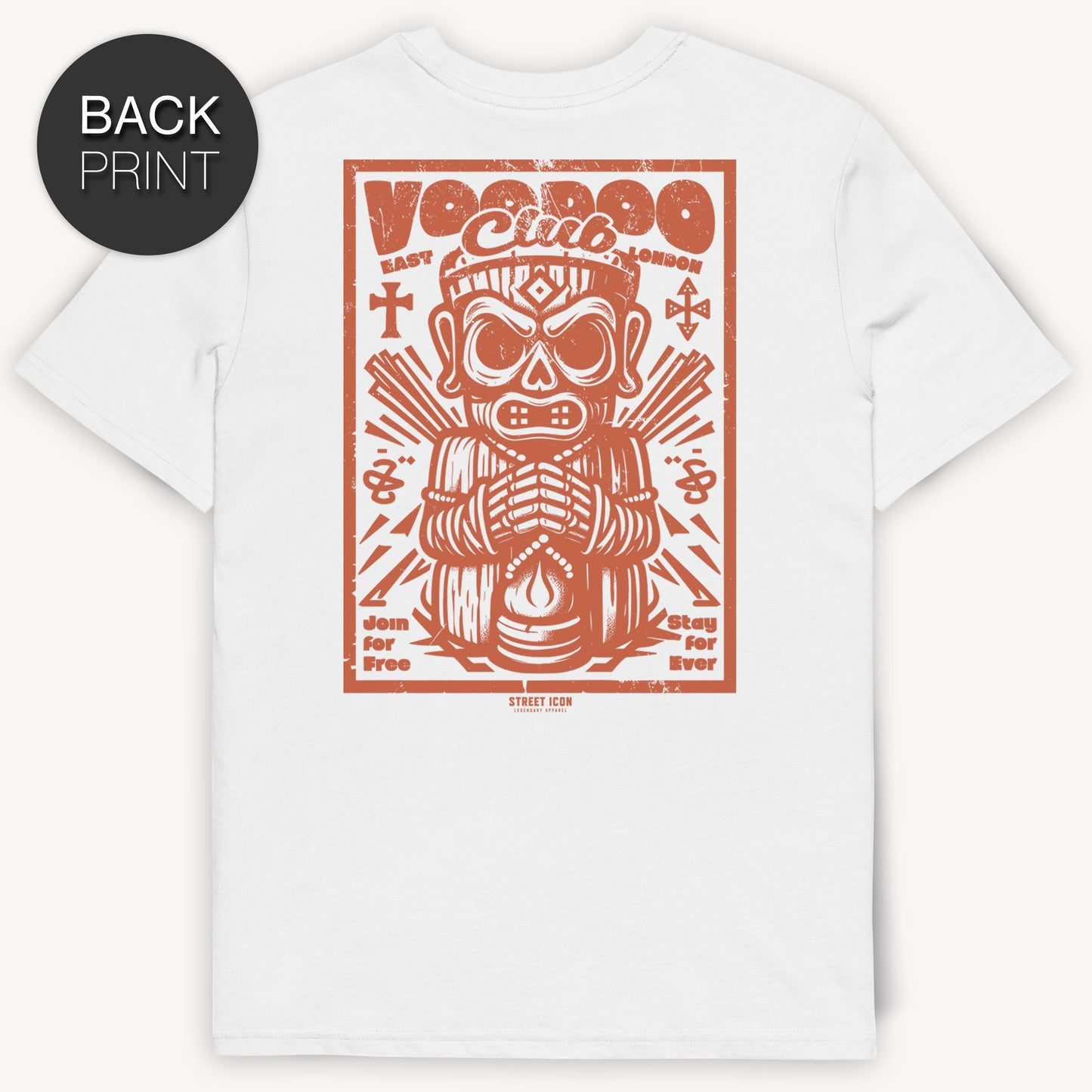 Voodoo Club - Premium T-Shirt mit 2-seitigem Druck