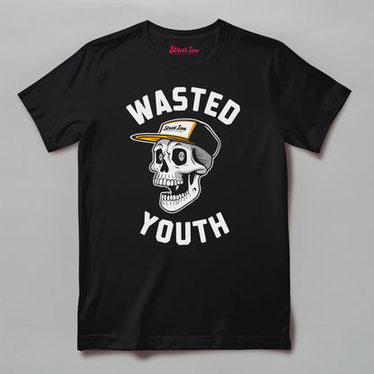 Wasted Skate Skull - Premium T-Shirt