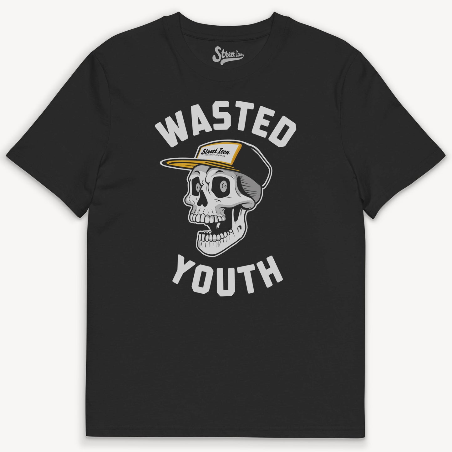 Wasted Skate Skull - Premium T-Shirt