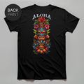 Aloha Flower Totem - Premium T-Shirt mit 2-seitigem Druck - Street Icon