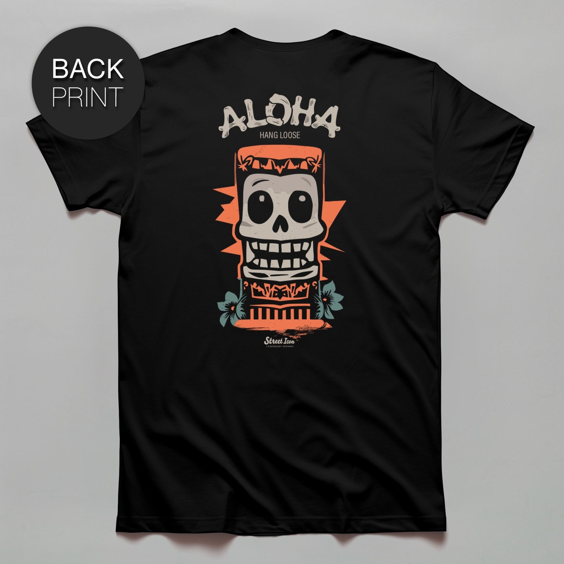 Aloha Hang Loose - Premium T - Shirt mit 2 - seitigem Druck - Street Icon