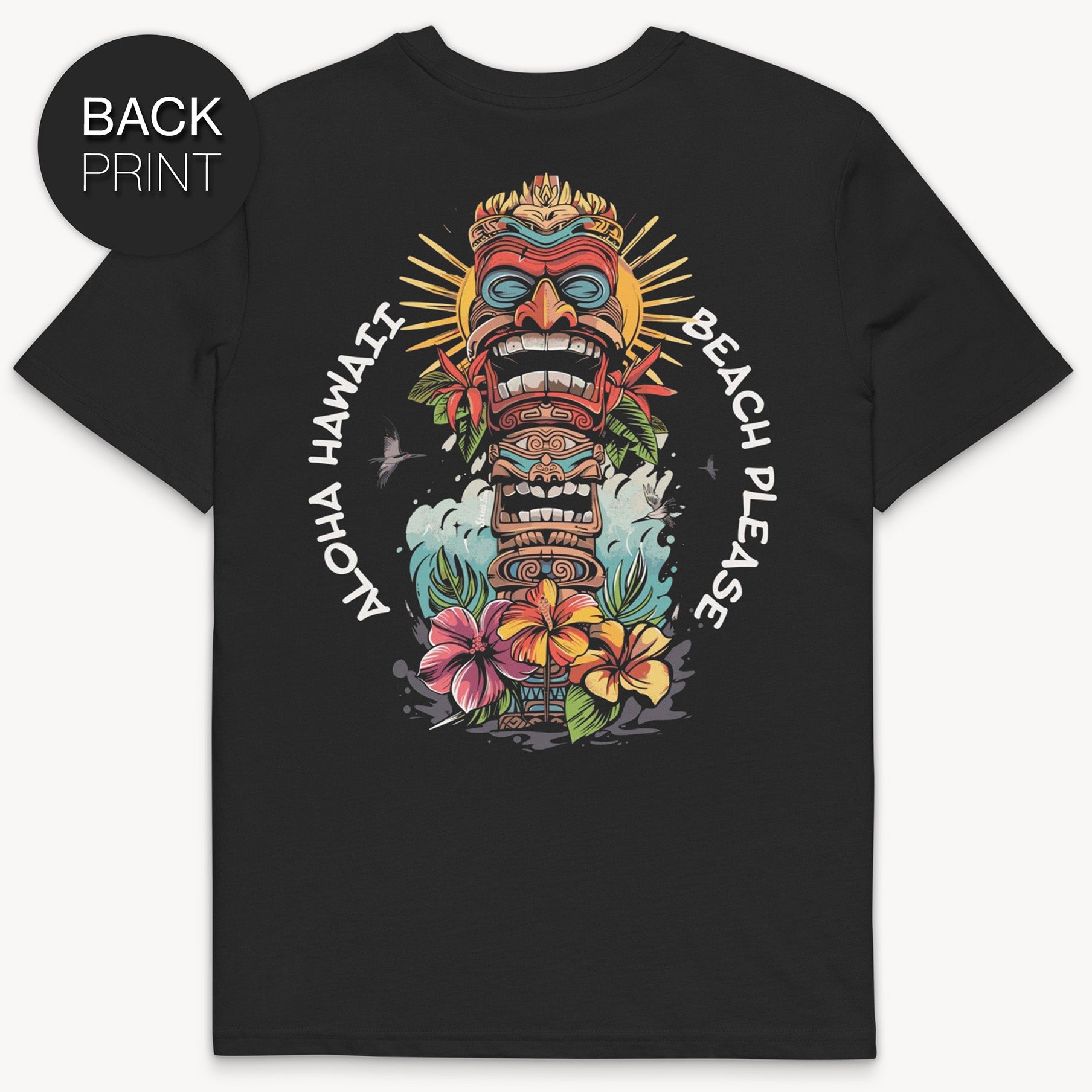 Aloha Totem - Premium T-Shirt mit Back Print - Street Icon