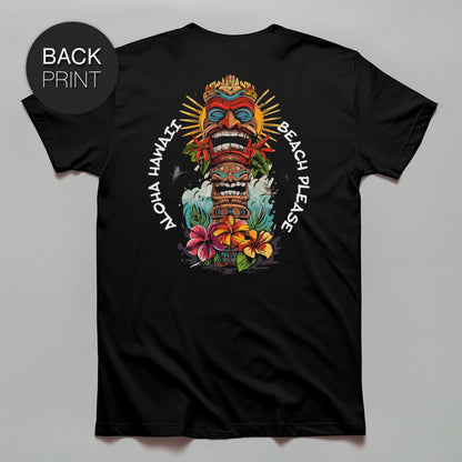 Aloha Totem - Premium T - Shirt mit Back Print - Street Icon