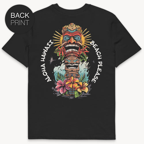 Aloha Totem - Premium T-Shirt mit Back Print - Street Icon