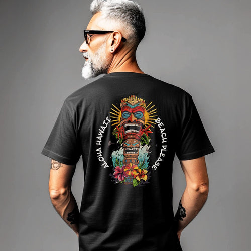 Aloha Totem - Premium T-Shirt mit Back Print - Street Icon