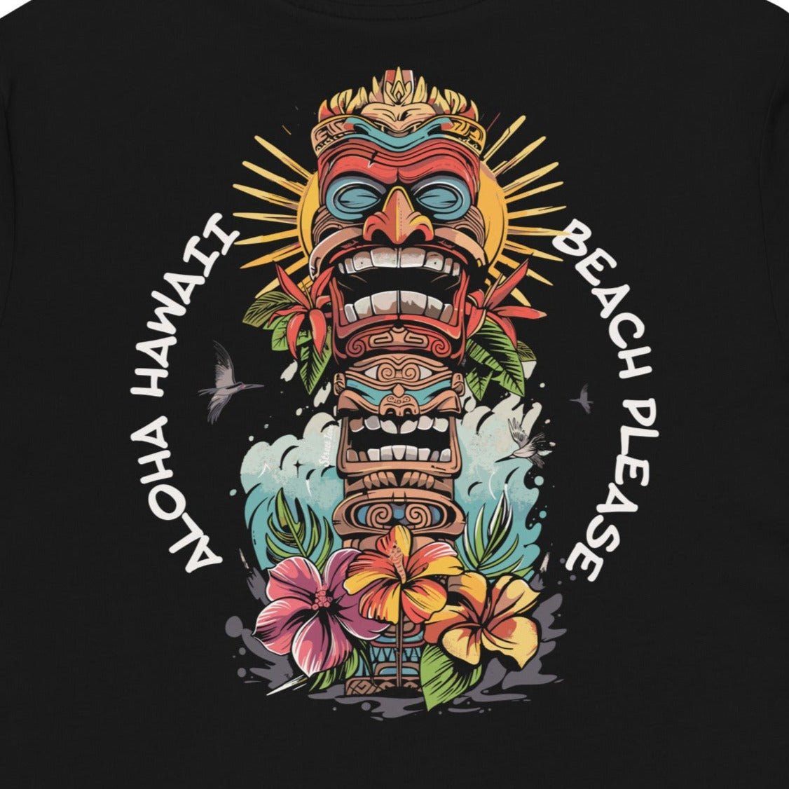 Aloha Totem - Premium T-Shirt mit Back Print - Street Icon