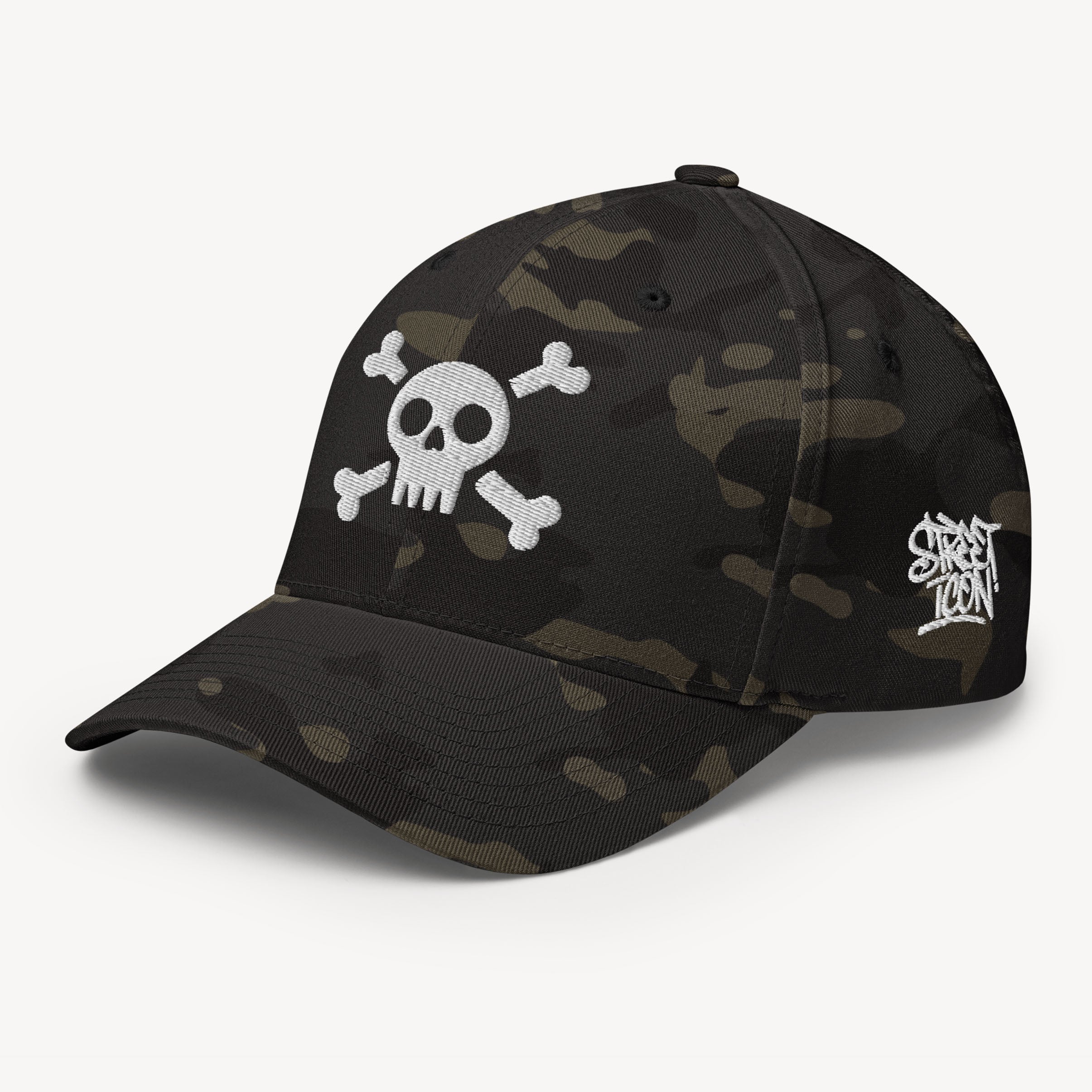 Skull - Dad Cap mit Strickmotiv - Street Icon