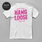 Hang Loose (Pink) - Premium T-Shirt mit Back Print - Street Icon