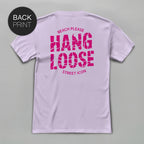 Hang Loose (Pink) - Premium T-Shirt mit Back Print - Street Icon