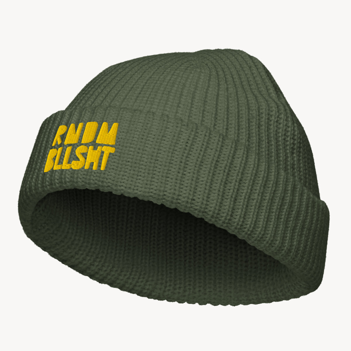 RNDM BLLSHT Fisherman Beanie – Grün