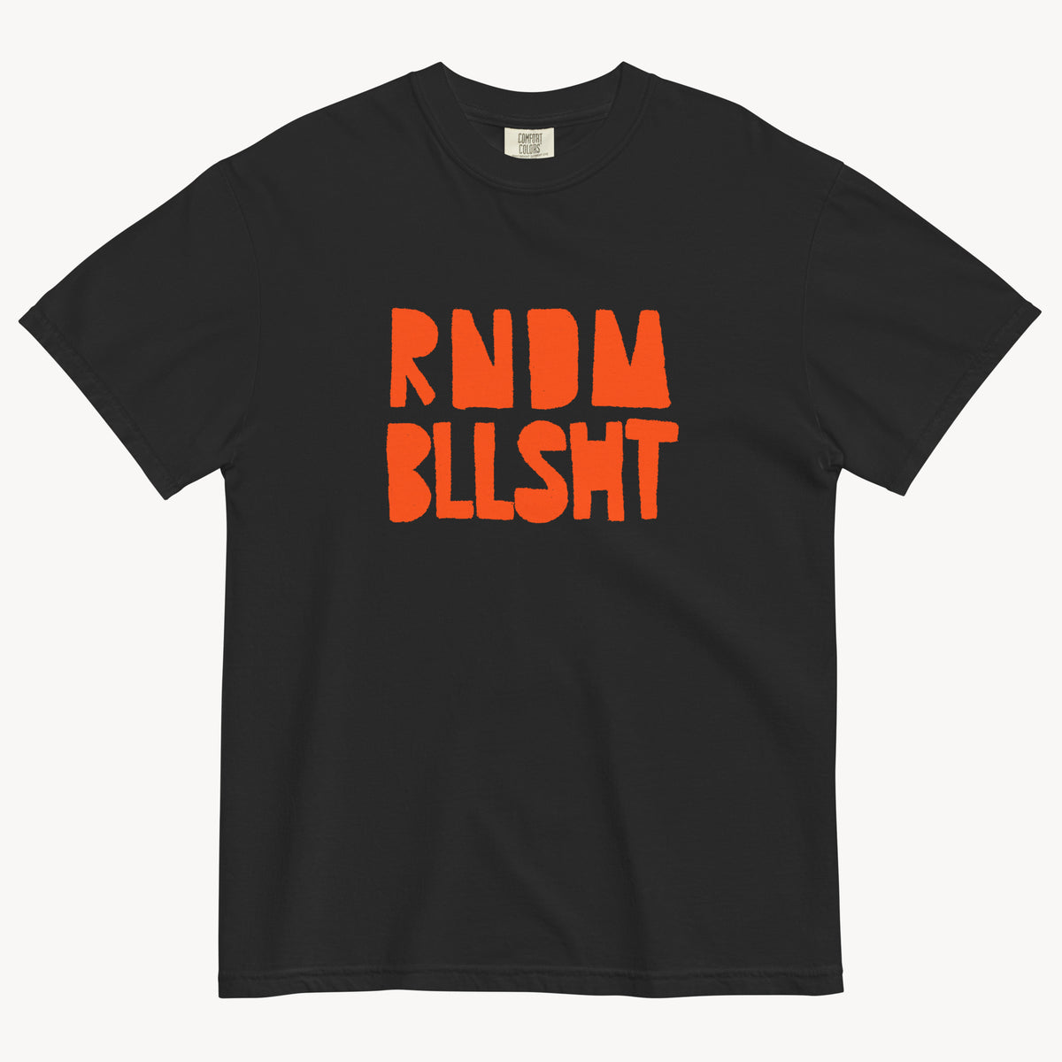 RNDM BLLSHT Print - Heavy Cotton T-Shirt – Schwarz