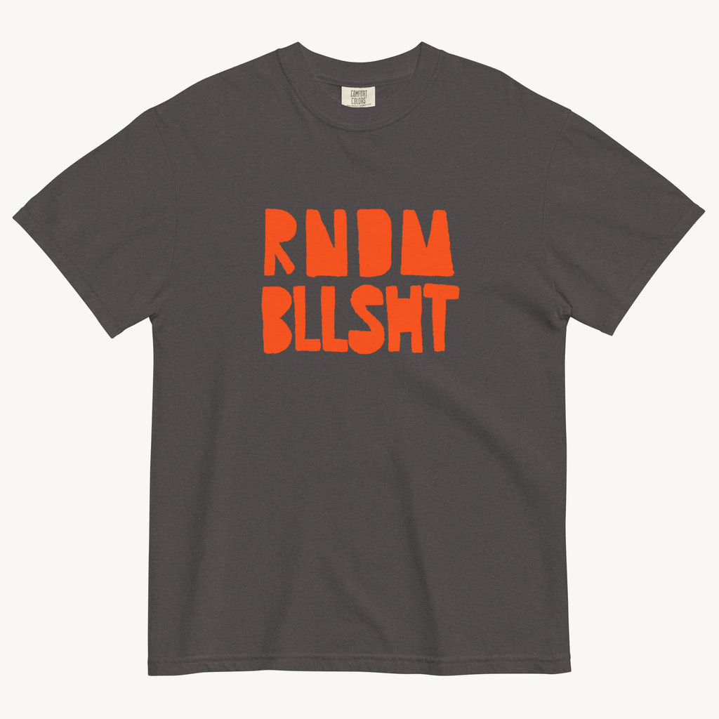 RNDM BLLSHT Print - Heavy Cotton T-Shirt – Vintage Black