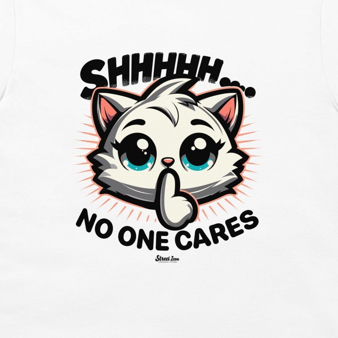 Shhh.. Cat - T-Shirt - Street Icon