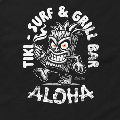 Tiki Surf Bar - T-Shirt mit 2-seitigem Druck