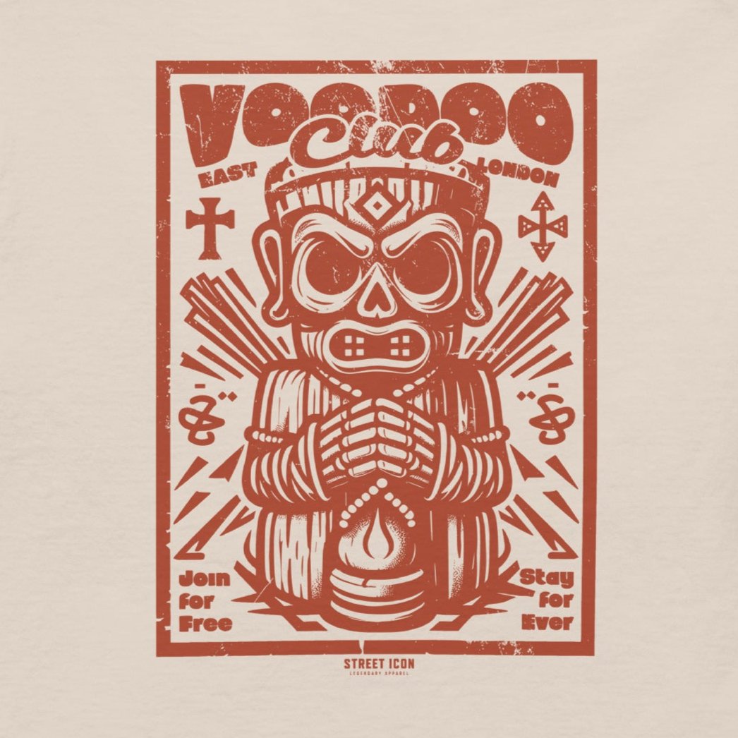 Voodoo Club - T-Shirt mit Backprint - Street Icon