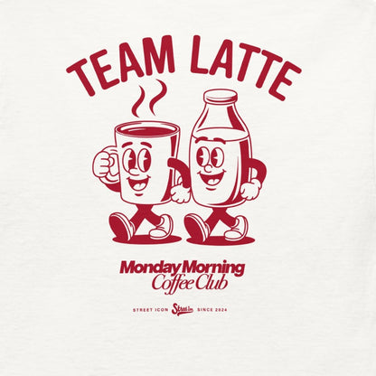 Team Latte - T-Shirt mit 2-seitigem Druck