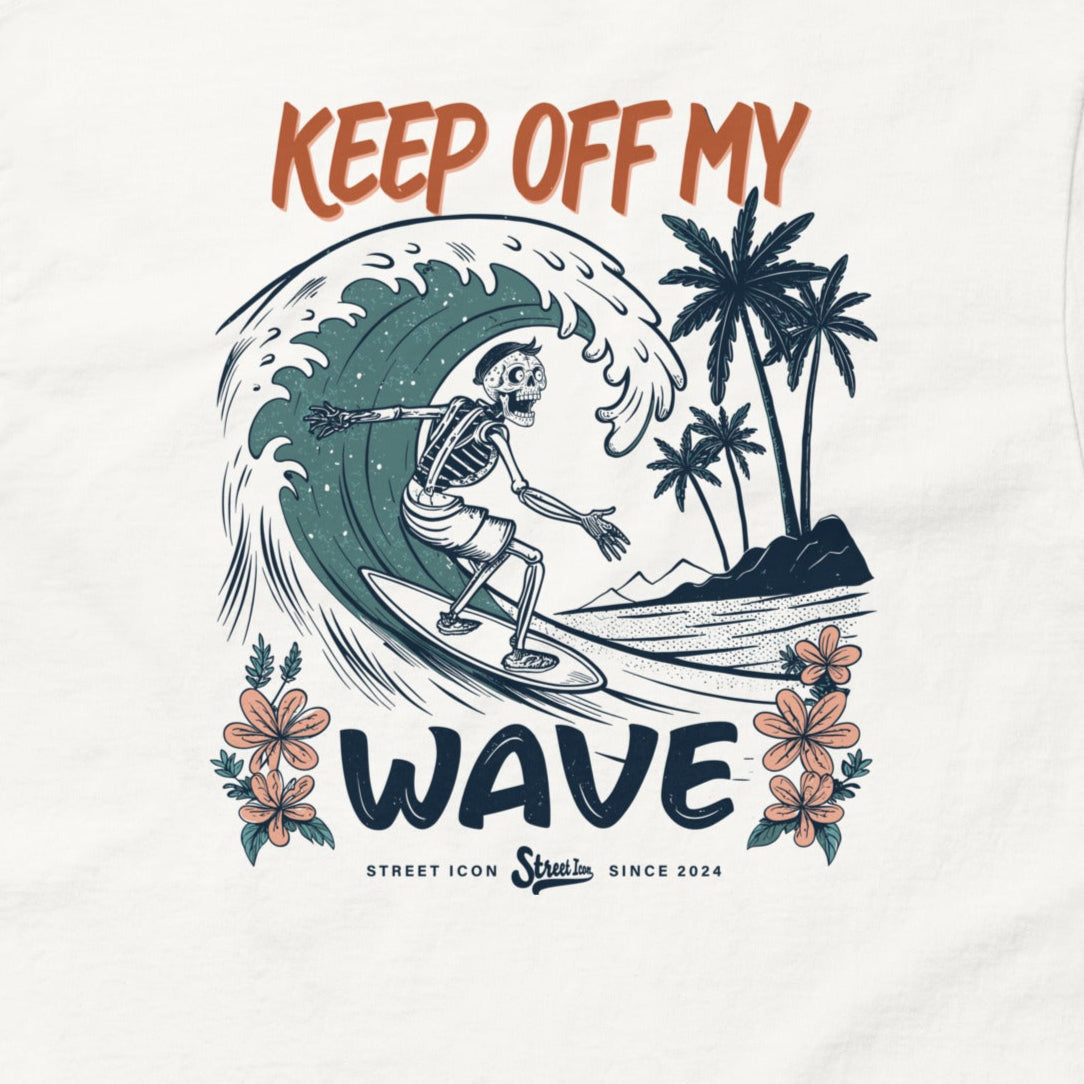 Keep Off My Wave Classic T-Shirt mit 2-seitigem Print - Street Icon