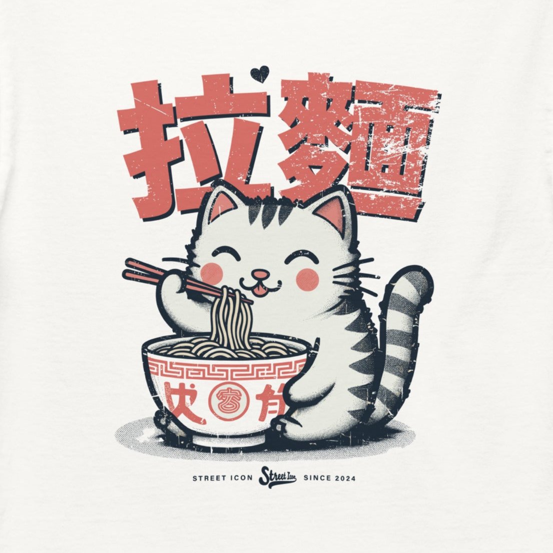 Ramenlover Kitty - T-Shirt - Street Icon