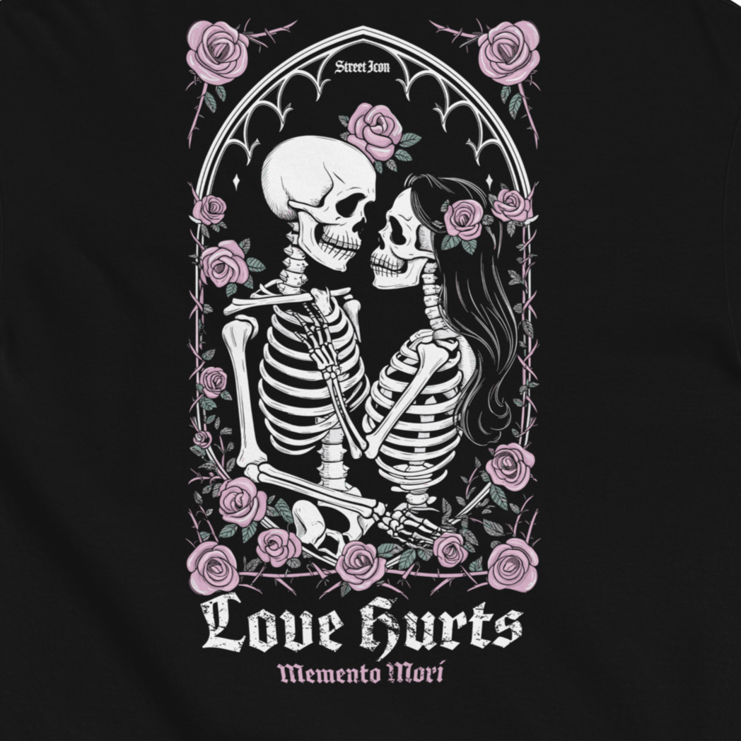 Love Hurts - Heavy Cotton T-Shirt mit Backprint - Street Icon