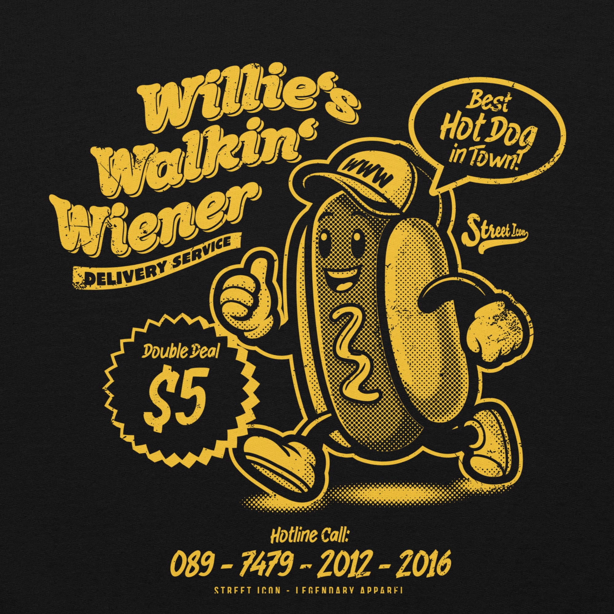 Willie's Walkin' Wiener - Hoodie - Street Icon