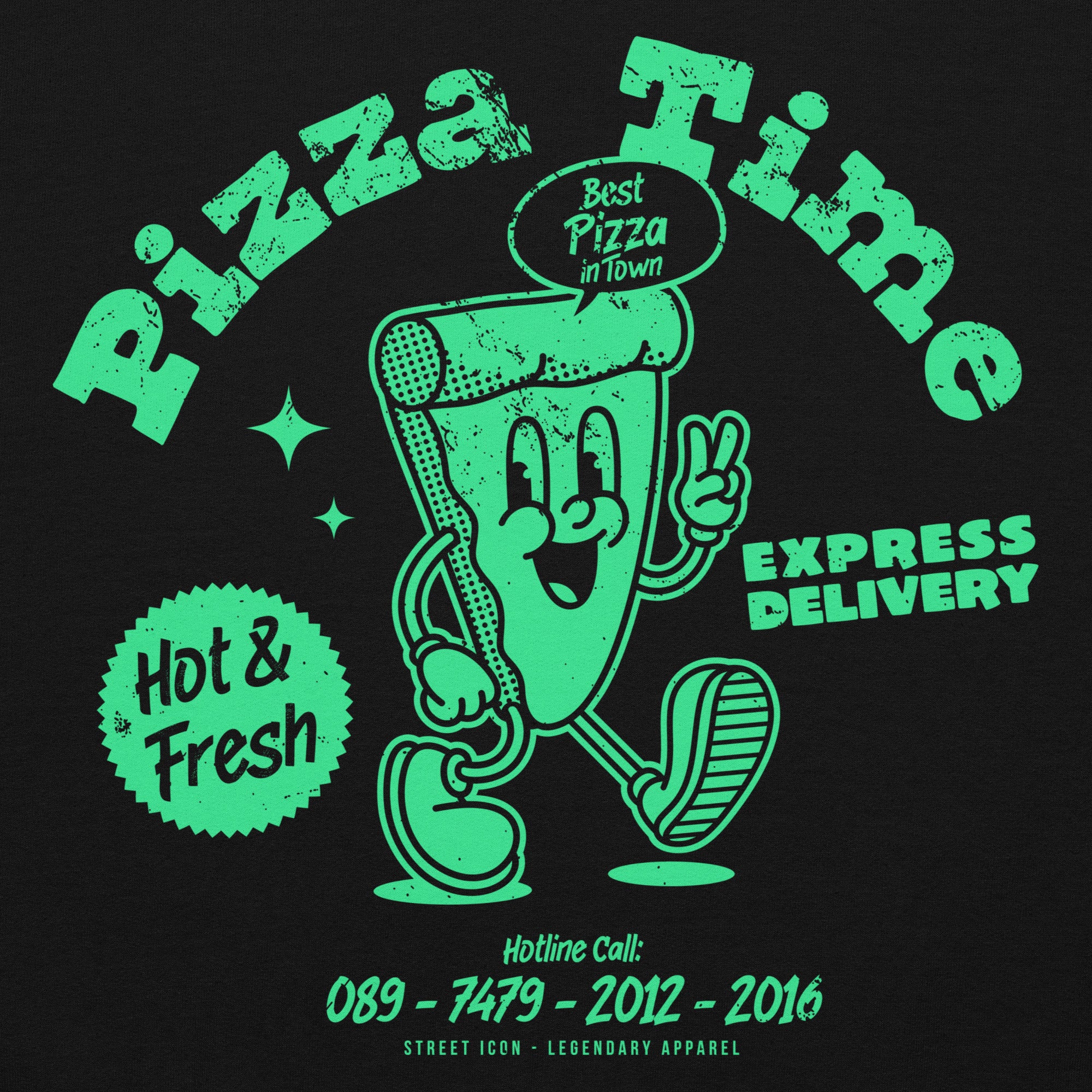 Pizza Time Hoodie - Street Icon
