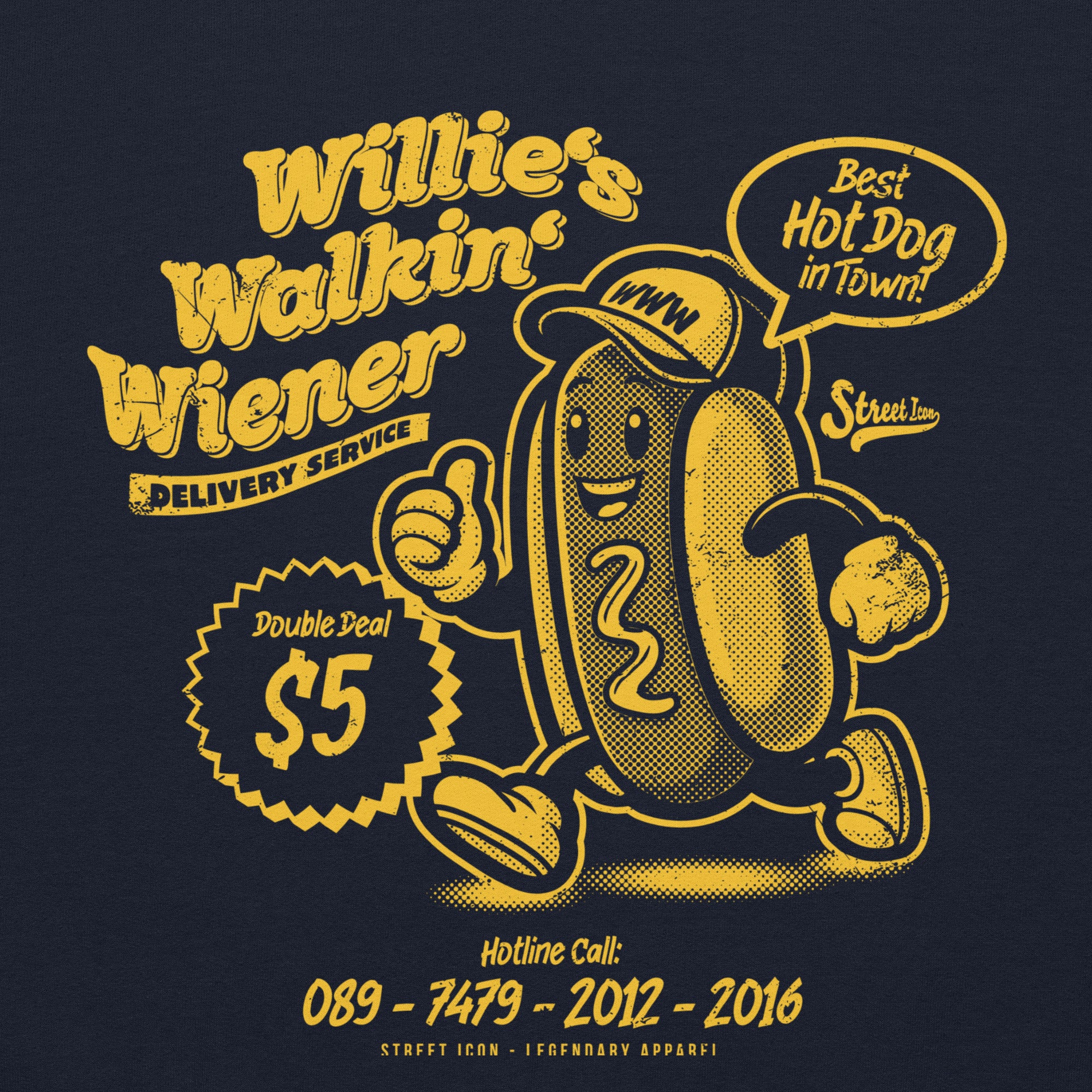 Willie's Walkin' Wiener - Hoodie - Street Icon