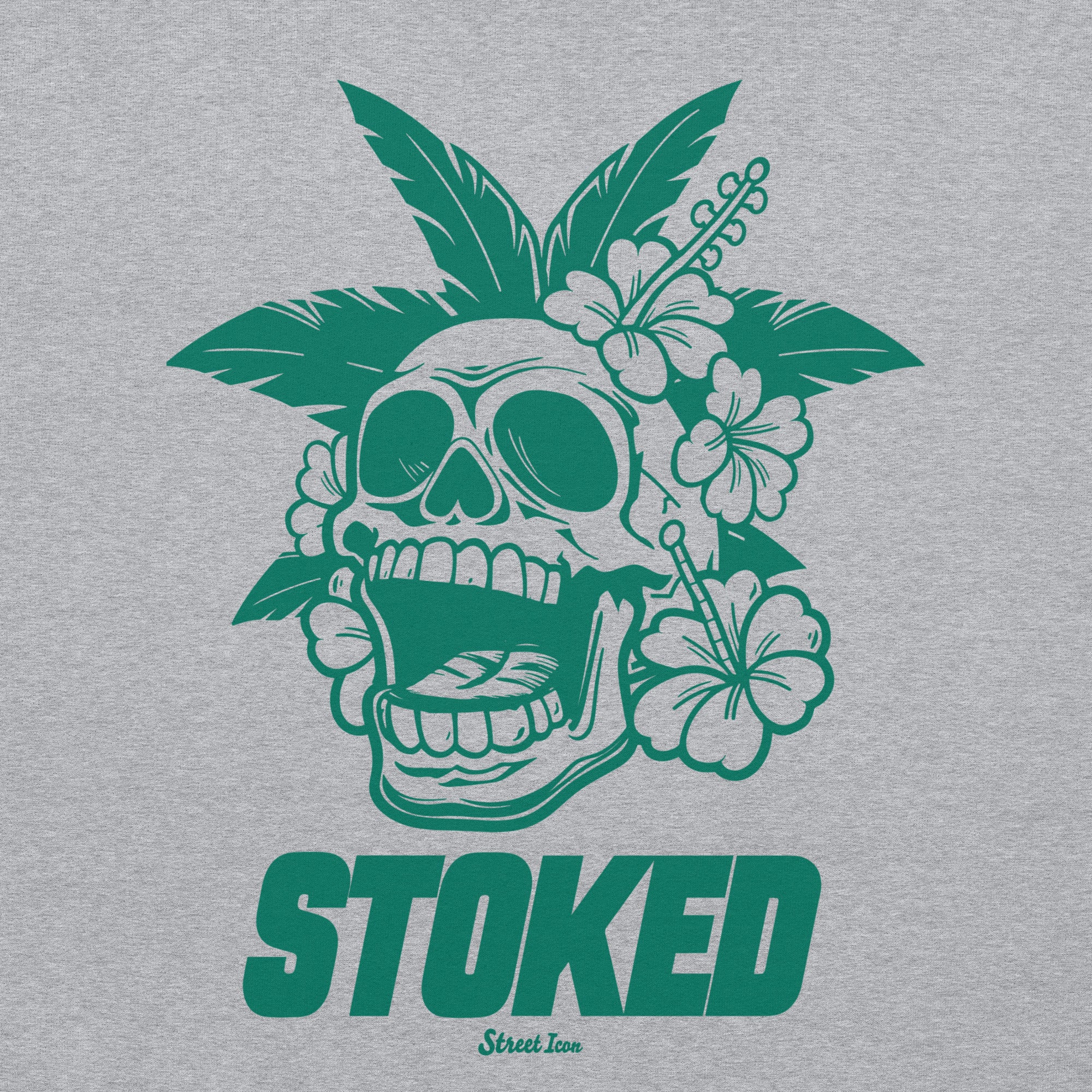 Stoked Skull - Hoodie - Street Icon